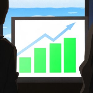 Ilustración de nube digital con datos binarios sobre pantallas de dispositivos, simbolizando almacenamiento en la nube, GitLab, GitHub y gestión de código en entornos colaborativos