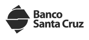 Logotipo en blanco y negro del Banco Santa Cruz de República Dominicana