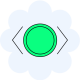 Icono que representa al desarrollo de software porque tiene el signo de menor y mayor