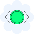 Icono que representa al desarrollo de software porque tiene el signo de menor y mayor