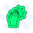 icono de dos manos chocándose en señal de éxito
